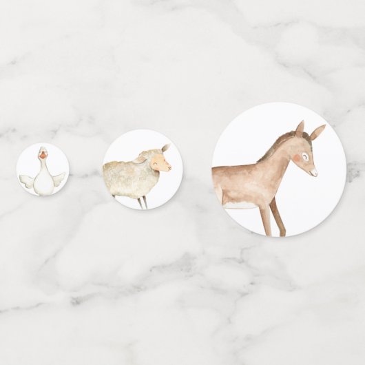 Table d'animaux de ferme Confetti (Derrière)