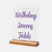 Table d'anniversaire (Angle)
