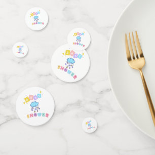 Table de baby shower Confetti