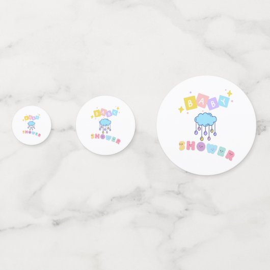 Table de baby shower Confetti (Devant)