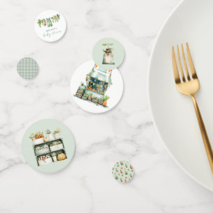 Table de Baby shower cultivée localement Confetti