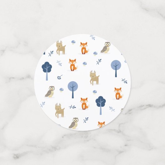 Table de Baby shower de bois Confetti (Petit recto)