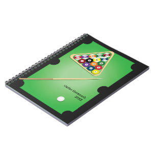 Table de billard Carnet personnalisé