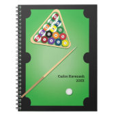Table de billard Carnet personnalisé (Devant)