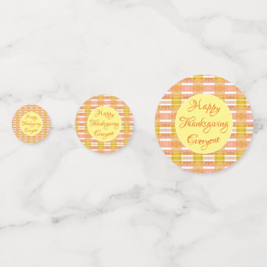 Table de bon thanksgiving Confetti (Devant)