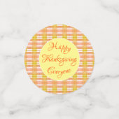 Table de bon thanksgiving Confetti (Petit recto)