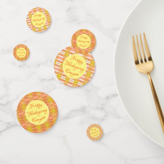 Table de bon thanksgiving Confetti (Groupe)