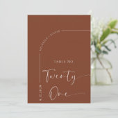 Table de calligraphie | Cartes de table de mariage (Debout devant)