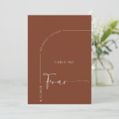 Table de calligraphie | Cartes de table de mariage (Debout devant)