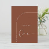 Table de calligraphie | Cartes de table de mariage (Debout devant)
