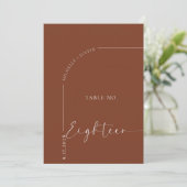Table de calligraphie | Cartes de table de mariage (Debout devant)