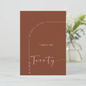 Table de calligraphie | Cartes de table de mariage (Debout devant)