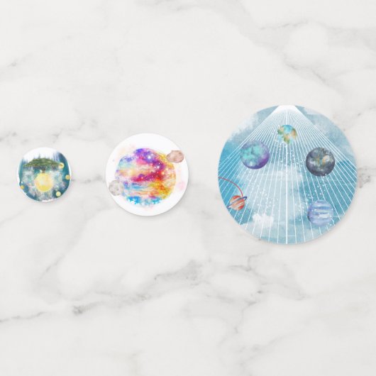 Table de charme céleste Confetti (Derrière)