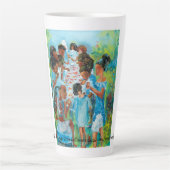 "Table de crabe" Mug latte (Devant)