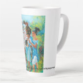 "Table de crabe" Mug latte (Angle droit)