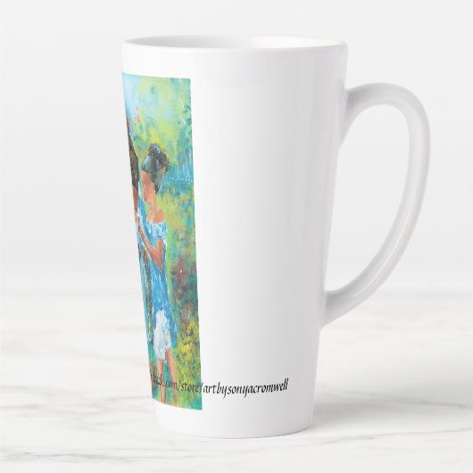 "Table de crabe" Mug latte (Droite)