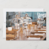 Table de dîner dressée Invitation texte multi-usag (Devant)