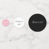 Table de douche nuptiale confetti (Derrière)