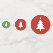 Table de fête des arbres de Noël Confetti | Vert r (Derrière)