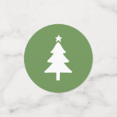 Table de fête des arbres de Noël Confetti | Vert r (Petit recto)