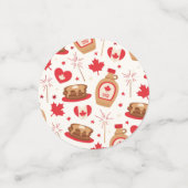 Table de fête du Canada Confetti (Petit recto)