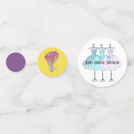 Table de Fêtes des mariées Confetti (Devant)