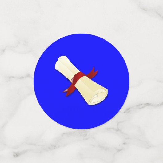 Table de graduation photo modifiable Confetti (Petit recto)