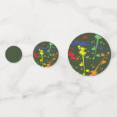 Table de la fête de Paintball Confetti (Devant)