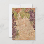 Table de mariage avec numéro de table de vignoble (Dos)