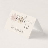 Table de mariage feuille d'érable jaune Bourgogne (Front)
