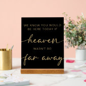 Table de mémoire Mariage simple Black Gold (Mariage)