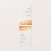 Table de menu élégante de la réception de mariage (Outside Unfolded)