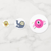 Table de monstres Dark Doodle Confetti (Devant)