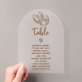 Table de numéros de table de mariage occidental mo (In situ (ordinateur de poche))