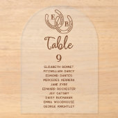 Table de numéros de table de mariage occidental mo (Recto)