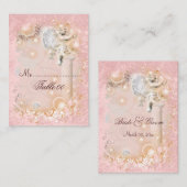 Table de placement carte vintage mariage (Devant / Derrière)