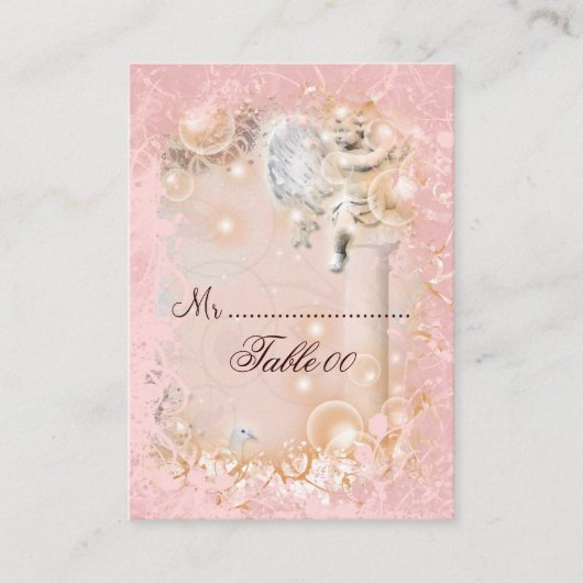 Table de placement carte vintage mariage (Devant)