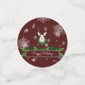 Table de rennes rouges Confetti (Petit recto)