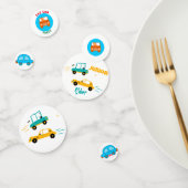 Table de voitures en confettis (Groupe)