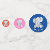 Table d'éléphant gris mou Confetti (Devant)