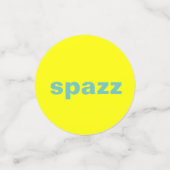 table des années 80 confetti avec des paroles des (Petit recto)