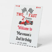Table Deux signe de bienvenue rapide 2e fête d'anniversa (Recto)