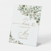 Table Devinez combien de baisers Jeux de mariée signe (Recto)