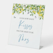 Table Devinez combien de baisers signe | Fête des mariée (Recto)