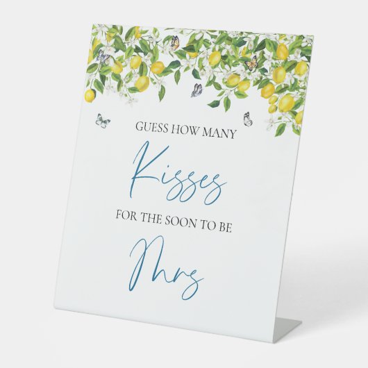 Table Devinez combien de baisers signe | Fête des mariée (Recto)