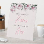 Table Devinez combien de baisers signe | Pink Floral Bri (In SItu)