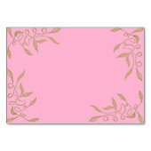 Table d'ornement d'or / Carte de place pour Mariag (Dos)