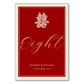 Table Double Bonheur Mariage chinois rouge Numéro de tab (Par défaut)