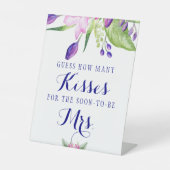 Table Douche nuptiale combien de baisers signe de jeu (Recto)