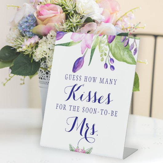 Table Douche nuptiale combien de baisers signe de jeu